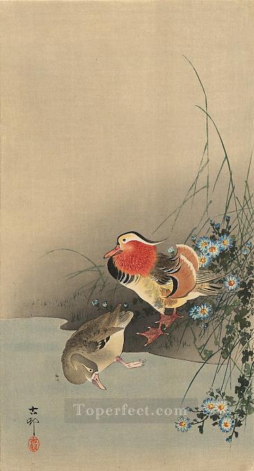 mandarin ducks Ohara Koson birds Oil Paintings